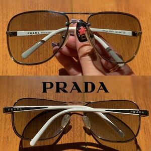 Super cute authentic Prada aviator sunglasses